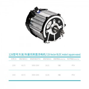 巨嵩126型號方波/矢量無刷直流電機